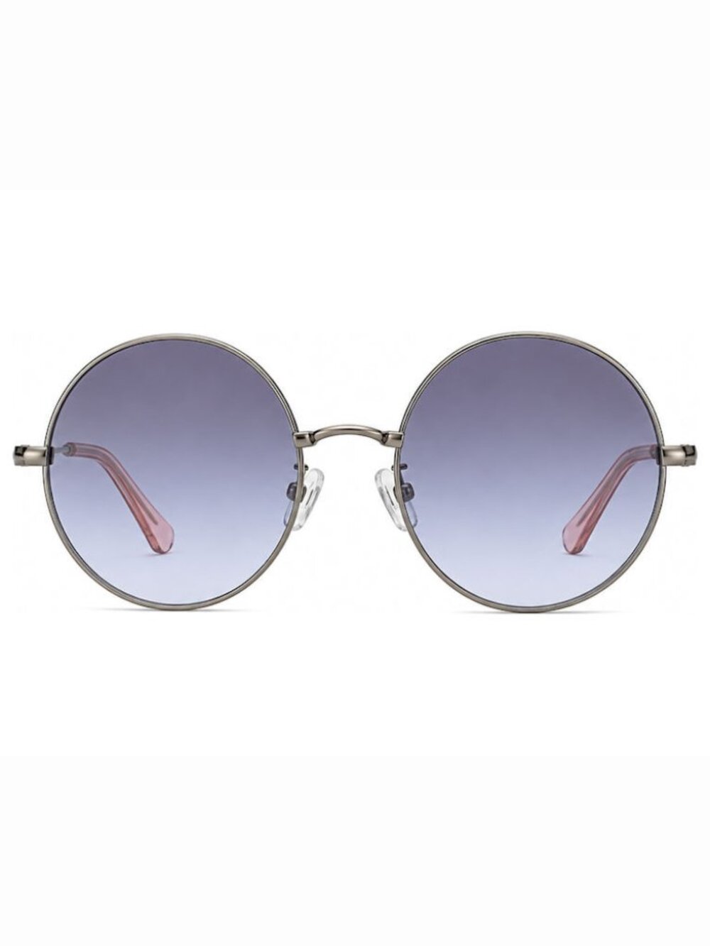 BCBG 3002R-045 Women's Gunmetal Round Frame / Gray Lenses Sunglasses